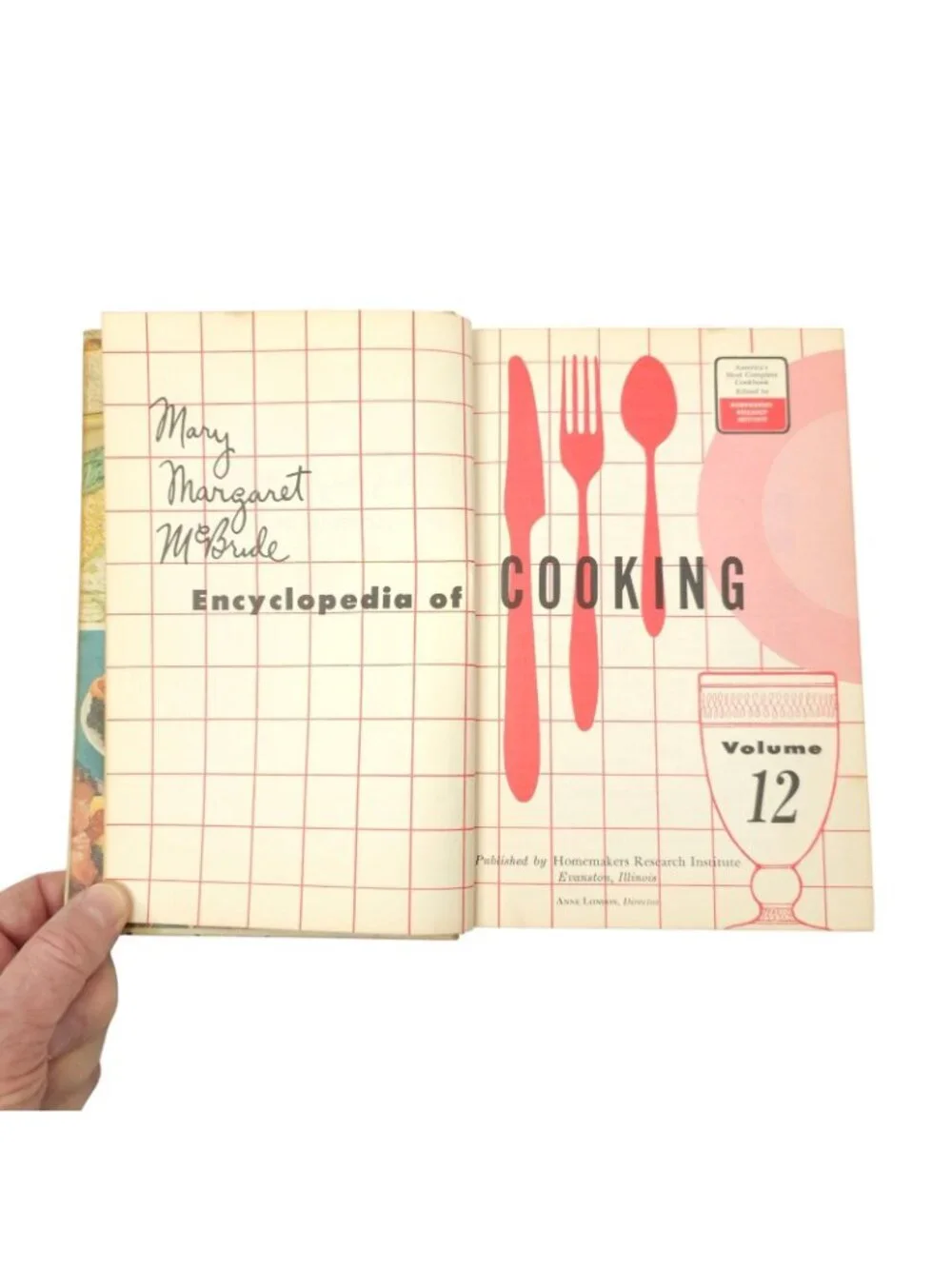 Mary Margaret McBride Encyclopedia of Cooking Volume 12 Vintage 1958 Cookbook HC